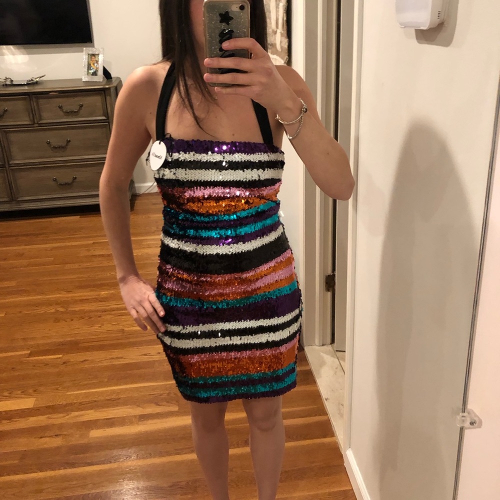 Brand New- About Us Sequin Mini Dress- Size M